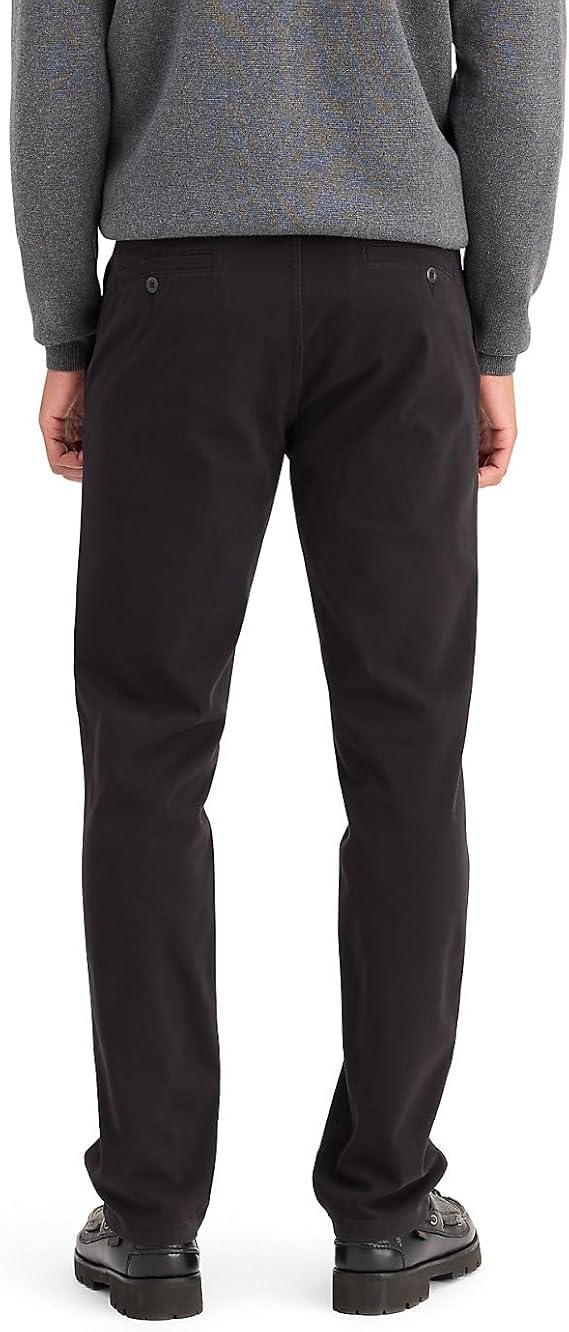 Docker's Mens Classic fit Chinos Pants 32 / 29 Black Solid