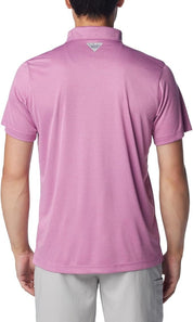 Columbia Mens Regular fit Short Sleeve Polo Shirt XXL Purple Moisture Wicking