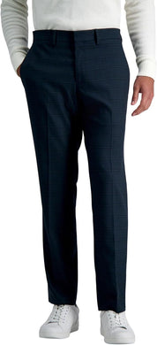 Kenneth Cole Mens Slim fit Dress Pants 36 / 34 Grey Green Check Stretch