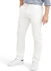 Tommy Hilfiger Men's Global Stripe Chino Pants 40 x 34 White