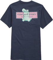 Vineyard Vines Men's Margarita Logo Box Pocket T Shirt Large Navy Blue