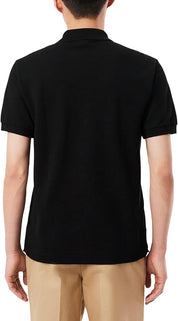 Lacoste Mens Classic fit Short Sleeve Polo Shirt Small Black Solid