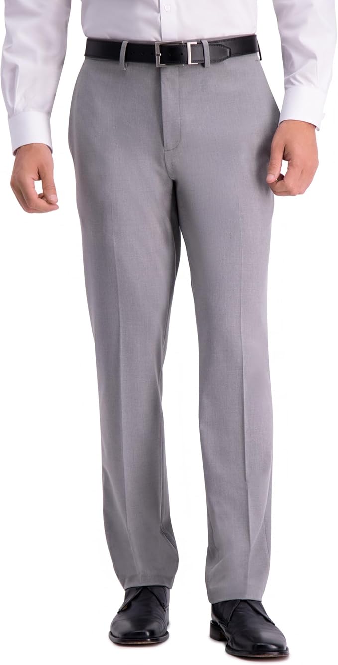 Kenneth Cole Reaction Mens Slim fit Dress Pants 36 / 30 Light Grey Solid