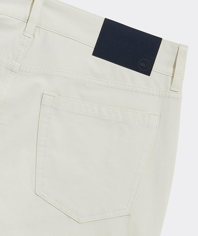 Vineyard Vines on the Go Canvas Five Pocket Pants Beige 32 x 34