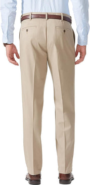 Docker's Mens Relaxed fit Casual Pants 34 / 30 Beige Solid
