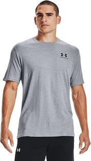Under Armour Men's sportstyle T Shirt Steel Light Grey Black XXL