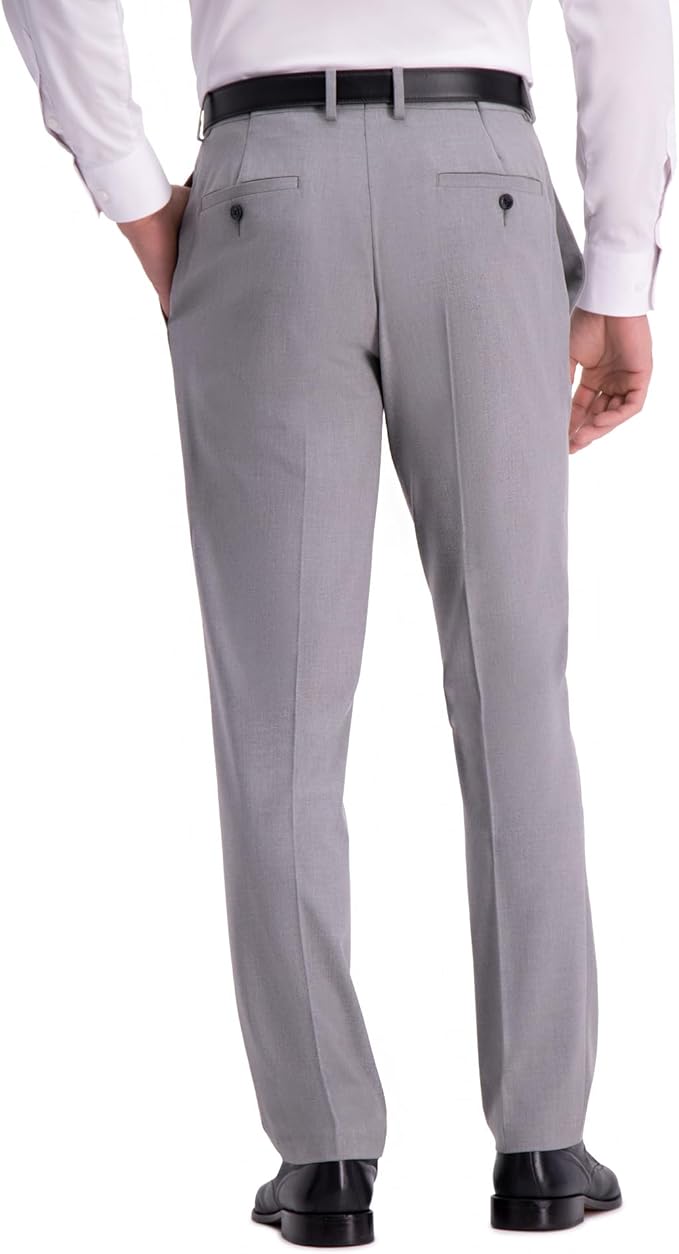 Kenneth Cole Reaction Mens Slim fit Dress Pants 36 / 30 Light Grey Solid