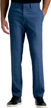 Kenneth Cole Mens Slim fit Dress Pants 32 / 32 Navy Blue Check Stretch