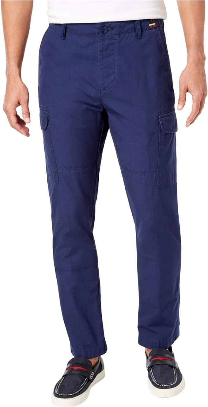 Tommy Hilfiger Mens Navy Blue Cargo Pants Size 32 x 34