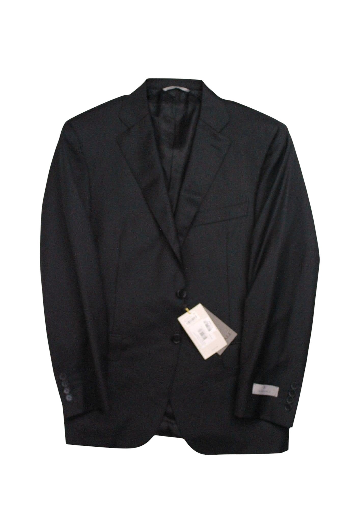 Canali Mens Classic fit Siena Suit Jacket Blazer 38 S Black Solid