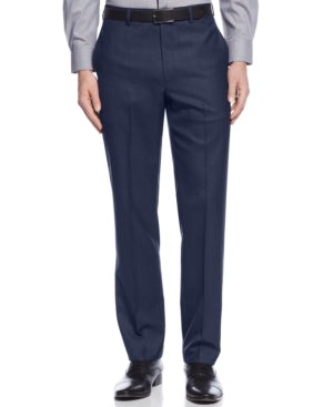 Calvin Klein Mens Slim fit Dress Pants 31 / 34 Navy Blue Solid Stretch