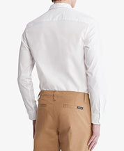 Calvin Klein Men's Slim Fit Refined Button Down Shirt White XL