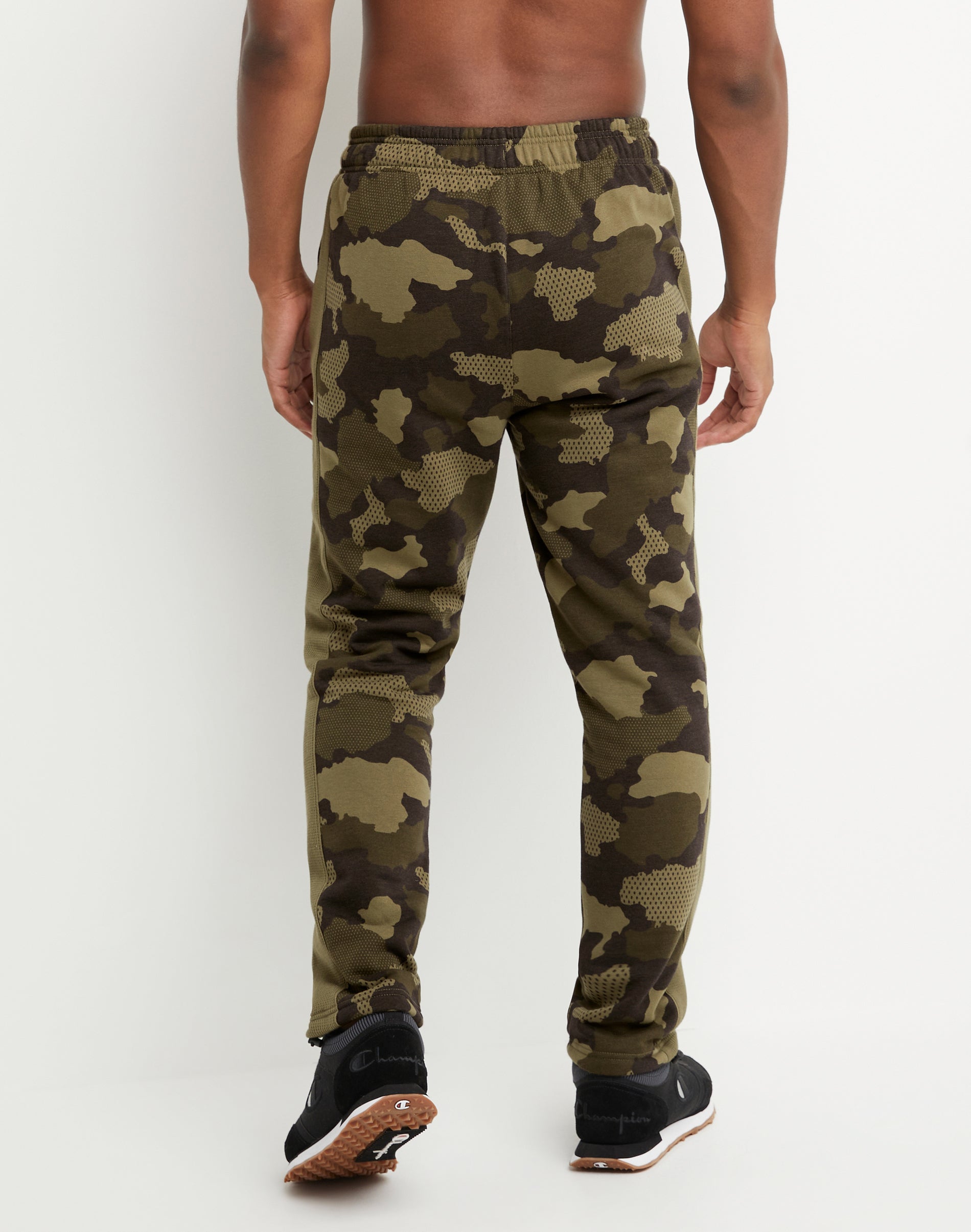 Champion Men's Olive/Brown Camo Fleece Jogger - Size Small
