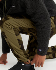 Champion Men's Green Camo Fleece Jogger Small