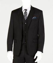 Lauren Ralph Lauren Mens Classic fit Suit Jacket Blazer 42 L Black Solid