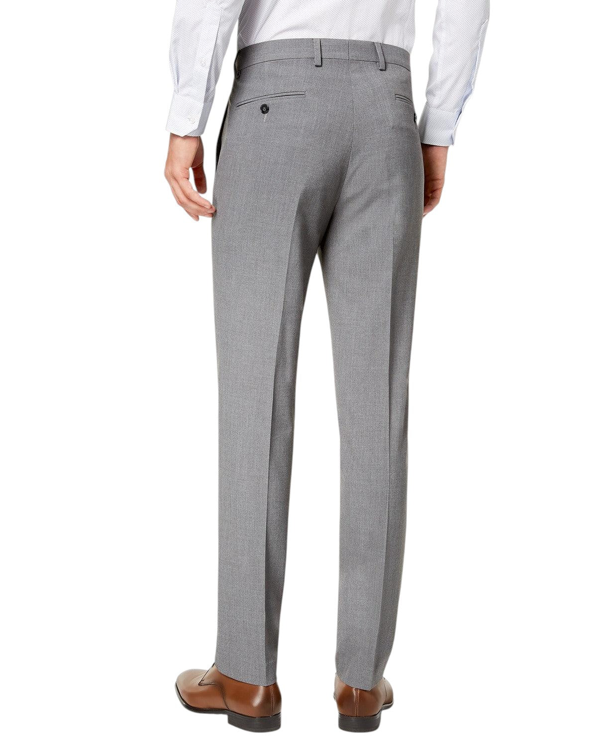 Calvin Klein Mens Skinny fit Dress Pants 30 / 29 Gray Solid