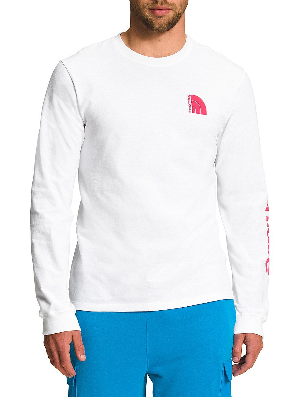 The North Face Men's Coordinates Long Sleeve Tee White XL