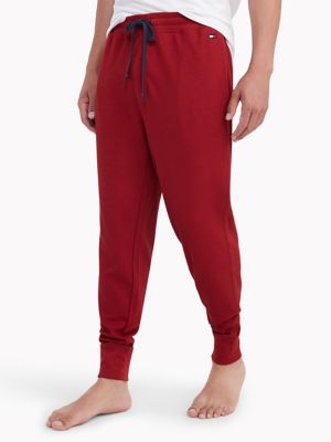 Tommy Hilfiger Men's Thermal Lounge Jogger Pants Red XXL