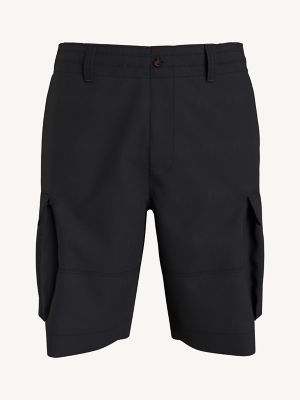 Tommy Hilfiger Men's Essential Solid Cargo Shorts Dark Sable Black 40
