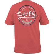 Salt Life Men's Playin Hookie Logo Graphic T Shirt Burnt Coral Pink Medium