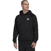 Adidas Game Go Small Logo Pullover Hoodie Black White Large