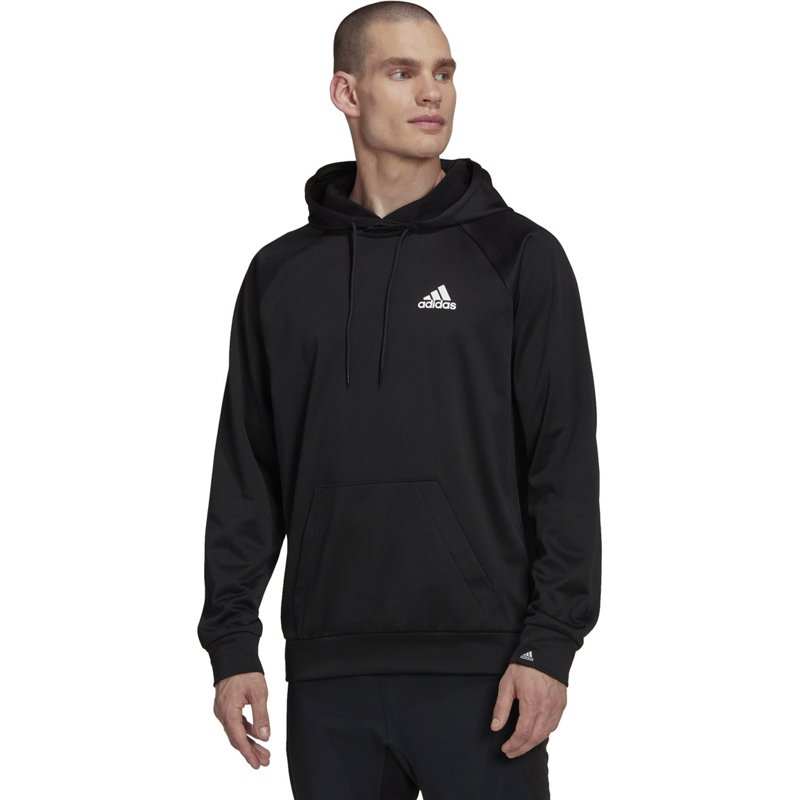 Adidas Game Go Small Logo Pullover Hoodie Black White Large