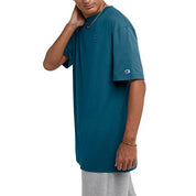 Champion Mens Cotton Jersey Short Sleeve T-Shirt Turq Green Small