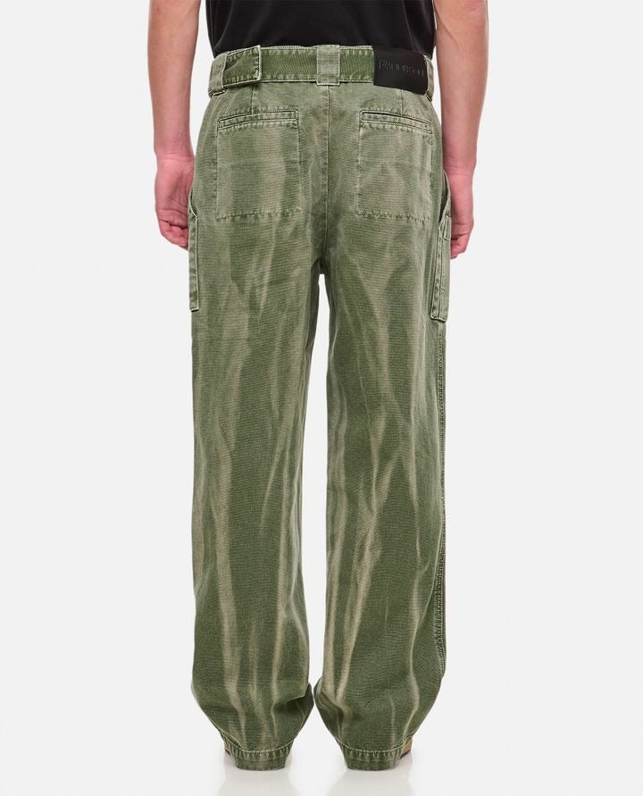 JW Anderson Mens Wide Leg Cargo Pants Size Small 30 - 32 Green Italy