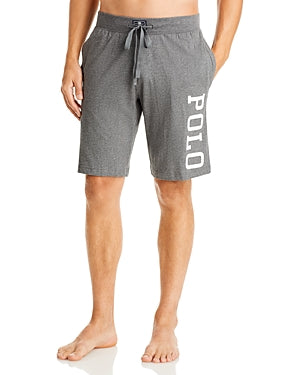 Polo Ralph Lauren Mens Logo Graphic Sleep Shorts Grey Small