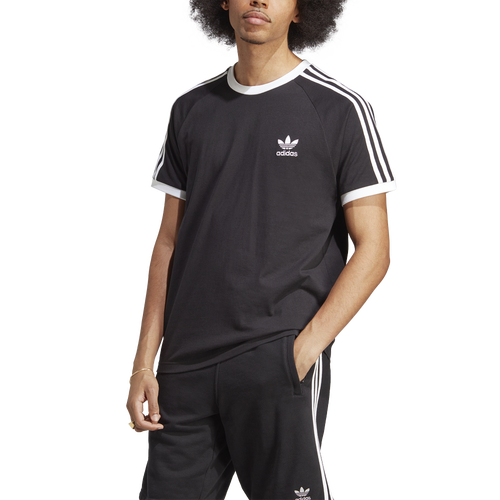 Adidas Mens Regular fit Short Sleeve T-Shirt Shirt Medium Black White Solid