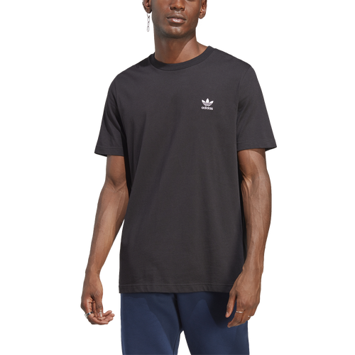 Adidas Mens Essentials Cotton T Shirt Black Small