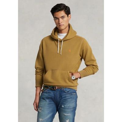 Polo Ralph Lauren Men's RL Fleece Hoodie Sweatshirt Medium Brown