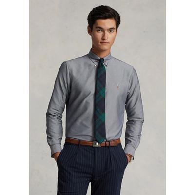 Polo Ralph Lauren Men Classic fit Long Sleeve Button-Up Shirt Medium Grey Solid