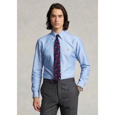 Polo Ralph Lauren Men Classic fit Long Sleeve Button-Up Shirt Medium Blue Solid