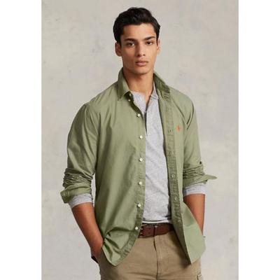 Polo Ralph Lauren Men's Classic Fit Garment Dyed Oxford Shirt Sage Green 2XL