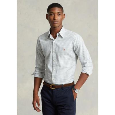 Polo Ralph Lauren Men's Classic Fit Oxford Shirt Grey Heather White  Small
