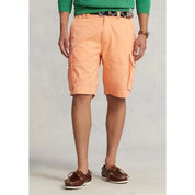 Polo Ralph Lauren Men's 10.5 Inseam Relaxed Fit Twill Cargo Shorts Orange 34