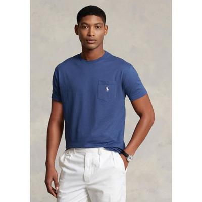 Polo Ralph Lauren Men's Classic Fit Pocket Short Sleeve T Shirt Blue Small