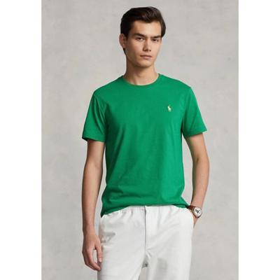 Polo Ralph Lauren Mens Classic Jersey Crewneck Short Sleeve T Shirt Green Large