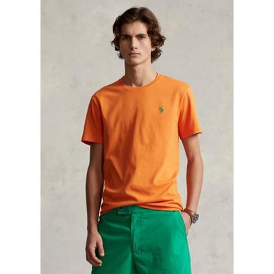 Polo Ralph Lauren Mens Classic Fit Crewneck Short Sleeve T Shirt Orange 2XL