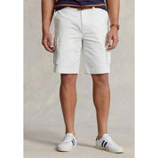 Polo Ralph Lauren Men's Big & Tall Relaxed Fit Slub Twill Cargo Shorts 46 White