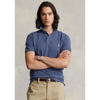 Polo Ralph Lauren Mens Classic Fit Mesh Polo Shirt Old Royal Blue Small