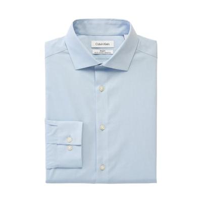 Calvin Klein Mens Slim fit Dress Shirt XL 17 in 32-33 Blue