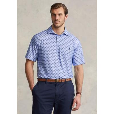Polo Ralph Lauren Men's Big & Tall Stretch Jersey Polo Shirt Elite Blue 2XLT