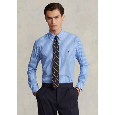 Polo Ralph Lauren Mens Classic Fit Button Down Shirt  Blue White Small
