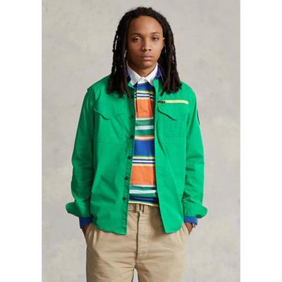 Polo Ralph Lauren Men's Classic Fit Button Down Twill Workshirt Green Large