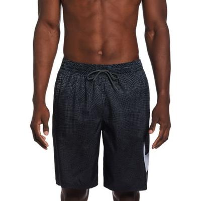 Nike Men's Grid Swoosh Breaker 9" Volley Swim Shorts Black Small