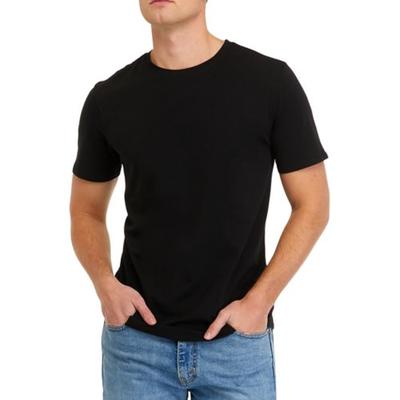 Kenneth Cole Mens Performance Crewneck Short Sleeve T Shirt Black 2XL