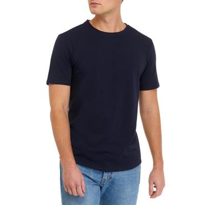 Kenneth Cole Mens Performance Crewneck Short Sleeve T Shirt Navy 2XL