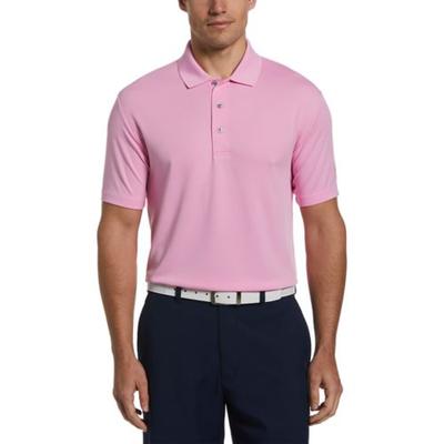 PGA TOUR Mens Regular fit Short Sleeve Polo Shirt XXL Pink Solid
